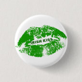 Green Lips Irish Kiss Button (Vorderseite)