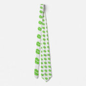 Green Lips - Irish Lipstick Blot St Patrick's Day Krawatte (Rückseite)
