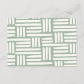 Green Little Fisherman Fishing Diapper Raffle Begleitkarte (Rückseite)