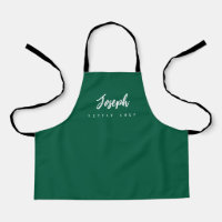 Green Little Koch Script Name personalisiert Kids