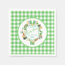 Green Little Lucky Charme Babydusche Serviette
