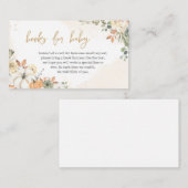 Green Little Pumpkin Baby Shower Books for Baby Begleitkarte (Vorne/Hinten)