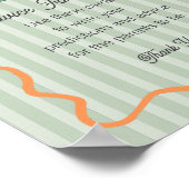 Green Little Süsse Citrus Duschempfehlung für Baby Poster (Ecke)