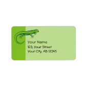 Green Lizard Adressaufkleber (Vorne)