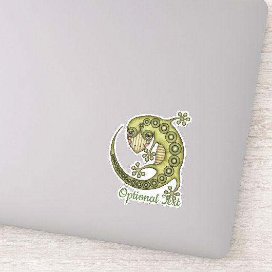 Green Lizard Aufkleber (Detail)