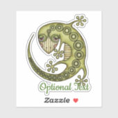 Green Lizard Aufkleber (Blatt)
