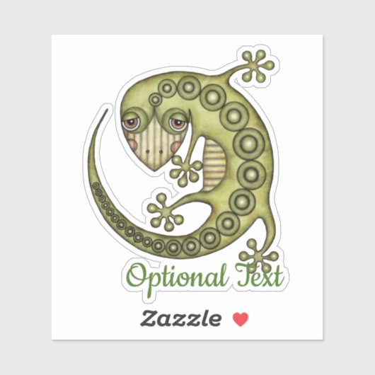 Green Lizard Aufkleber (Blatt)