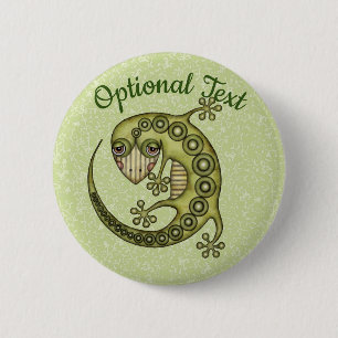 Green Lizard Button