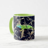 Green Lizard Foto Tasse (Vorderseite Links)