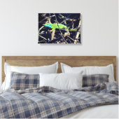 Green Lizard Foto Wrapper Leinwand (Insitu (Schlafzimmer))