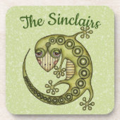 Green Lizard Getränkeuntersetzer (Vorderseite)