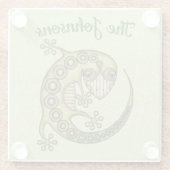 Green Lizard Glasuntersetzer (Rückseite)