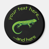 Green Lizard Magnet (Vorne)