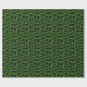 Green Lizard Pattern Geschenkpapier (Flach)