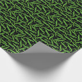 Green Lizard Pattern Geschenkpapier (Ecke)