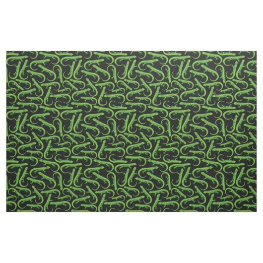 Green Lizard Pattern Stoff (Fat Quarter (45,7 x 55,9 cm))