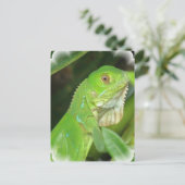 Green Lizard Postcard Postkarte (Stehend Vorderseite)