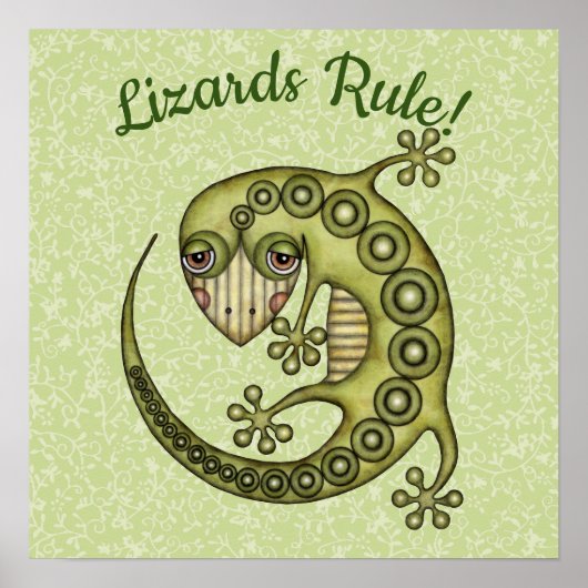 Green Lizard Poster (Vorne)