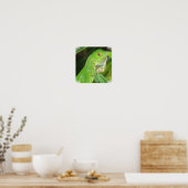 Green Lizard Poster Print (Küche)