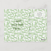 Green Lizard Postkarte (Rückseite)