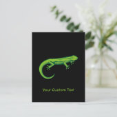 Green Lizard Postkarte (Stehend Vorderseite)