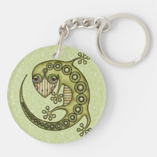 Green Lizard Schlüsselanhänger (Rückseite)