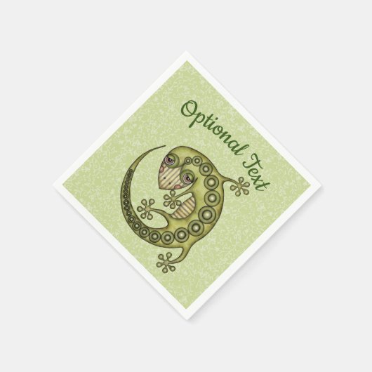 Green Lizard Serviette (Ecke)