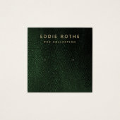 Green Lizard Skin Stuck Earring Display Card (Vorderseite)