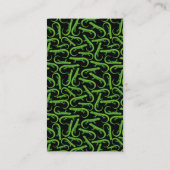 Green Lizard Vertical Visitenkarte (Rückseite)