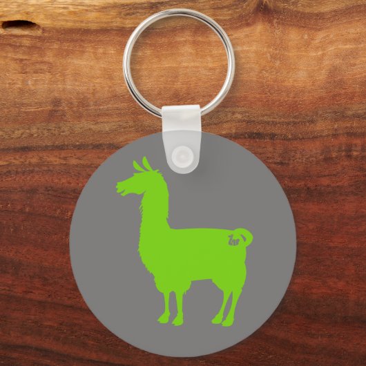 Green Llama Schlüsselanhänger (Vorderseite)