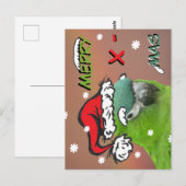 Green Lorikeet Weihnachtspostkarte Postkarte (Vorne/Hinten)