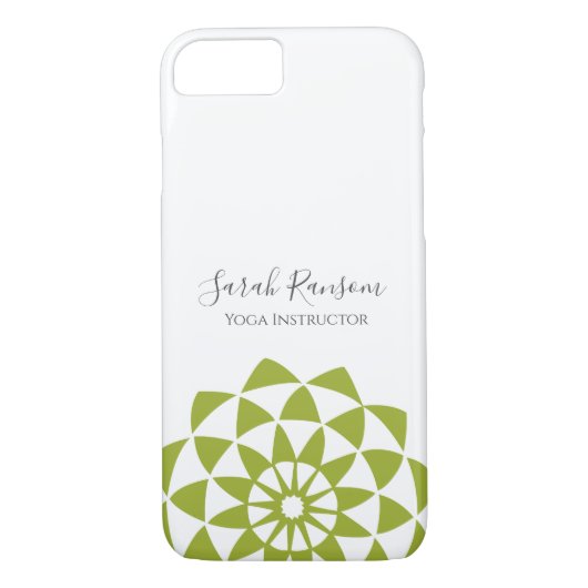 Green Lotus Blume Yoga Instructor Case-Mate iPhone Hülle (Rückseite)