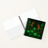 Green Lotus Fairies Hardcover Art Journal Notizblock (Innenseite)