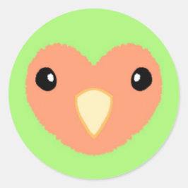 Green Lovebird Niedlich Sticker