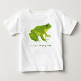 Green Low Poly Life Frog Baby T-shirt
