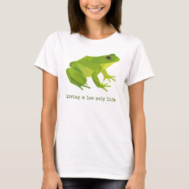 Green Low Poly Life Frog Women T-Shirt