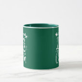 Green Luck Vierblättriges Kleeblatt St Patrick Day Tasse (Zentrum)