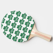 Green Lucky Clover St. Patrick Day Tischtennis Schläger (Seitenansicht)