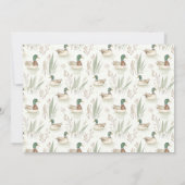 Green Lucky Duck Boy Birthday Foto Danke Karte (Rückseite)