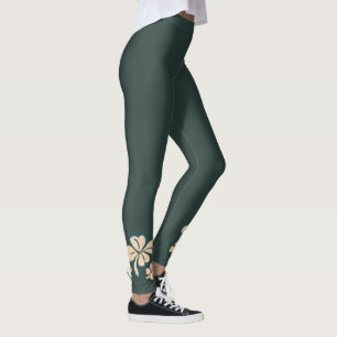 Green Lucky Kleeblatt Clover St. Patrick`s Day Leg Leggings