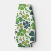 Green Lucky Kleeblatts Clover St Patrick`s Day Flaschenkühler (Vorderseite)