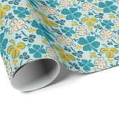 Green Lucky Kleeblatts Clover St Patrick`s Day Geschenkpapier (Rolleneckpunkt)