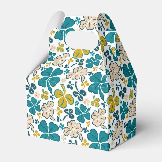 Green Lucky Kleeblatts Clover St Patrick`s Day Geschenkschachtel (Vorderseite)