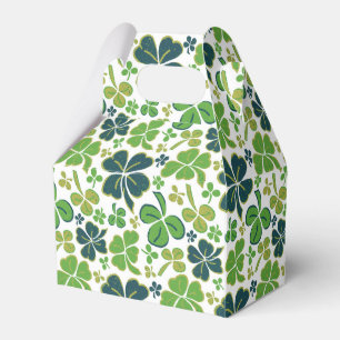 Green Lucky Kleeblatts Clover St Patrick`s Day  Geschenkschachtel