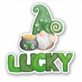 Green Lucky Little Irish Typ Aufkleber (Vorderseite)