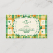 Green Lucky Little Kleeblatt Books for Baby Begleitkarte (Vorderseite)