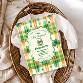 Green Lucky Little Kleeblatt Diapper Raffle Begleitkarte