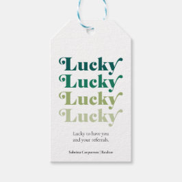 Green Lucky St. Patrick's Day Business Marketing Geschenkanhänger