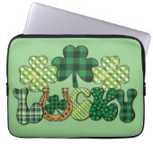 Green Lucky St Patricks Day Laptopschutzhülle (Vorderseite)