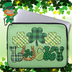 Green Lucky St Patricks Day Laptopschutzhülle